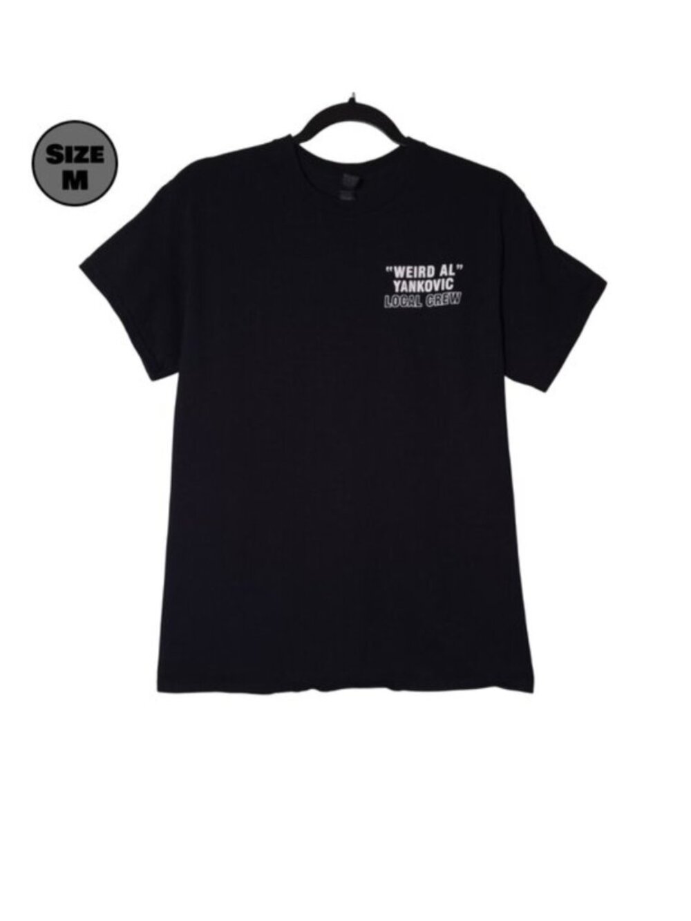 "Weird Al" Yankovic Bigger & Weirder 2025 Tour Local Crew USED Shirt (M, Black)